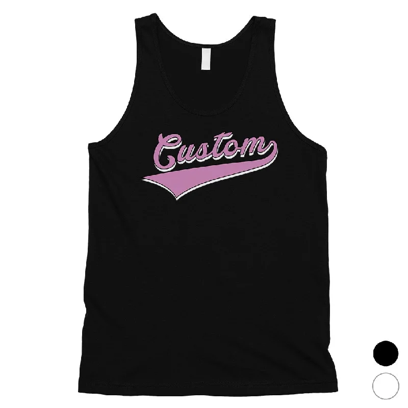 Purple College Swoosh Amazing Good Mens Personalized Tank Tops Gift