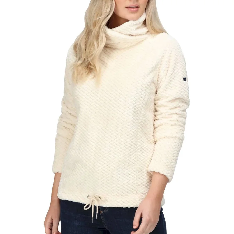 Price Meltdown Regatta Bethan Wrap Neck Womens Fleece Top - White
