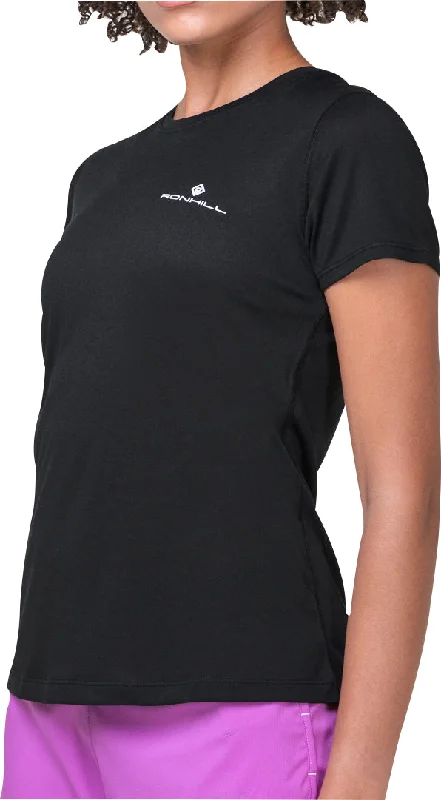 Hot Deal Ronhill Core Short Sleeve Womens Running Top - Black