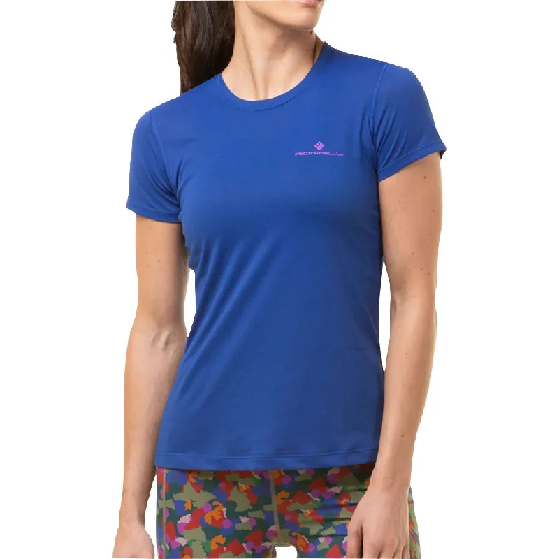 Can't Be Beat Ronhill Core Short Sleeve Womens Running Top - Blue
