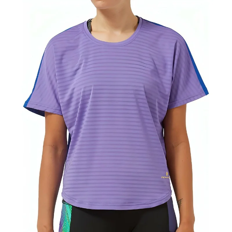 Don't Miss Ronhill Life Agile Short Sleeve Womens Running Top - Purple