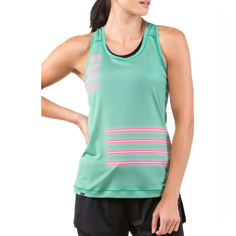 Value Deals Ronhill Tech Golden Hour Womens Running Vest Tank Top - Green