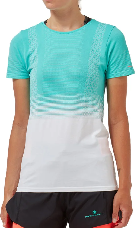 Buy Now Ronhill Tech Marathon Short Sleeve Womens Running Top - Green