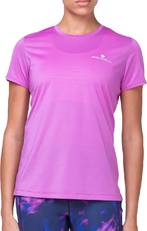 Great Deals Ronhill Tech Short Sleeve Womens Running Top - Pink