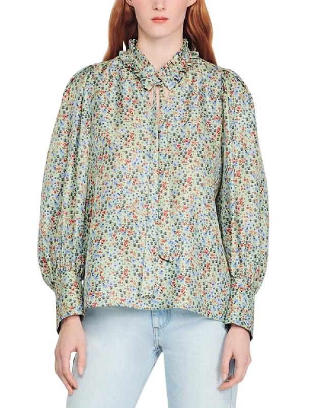 Last Chance Sandro Silk Top