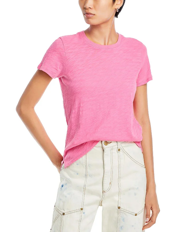 Savings Bonanza Schoolboy Womens Slub Crew Neck T-Shirt