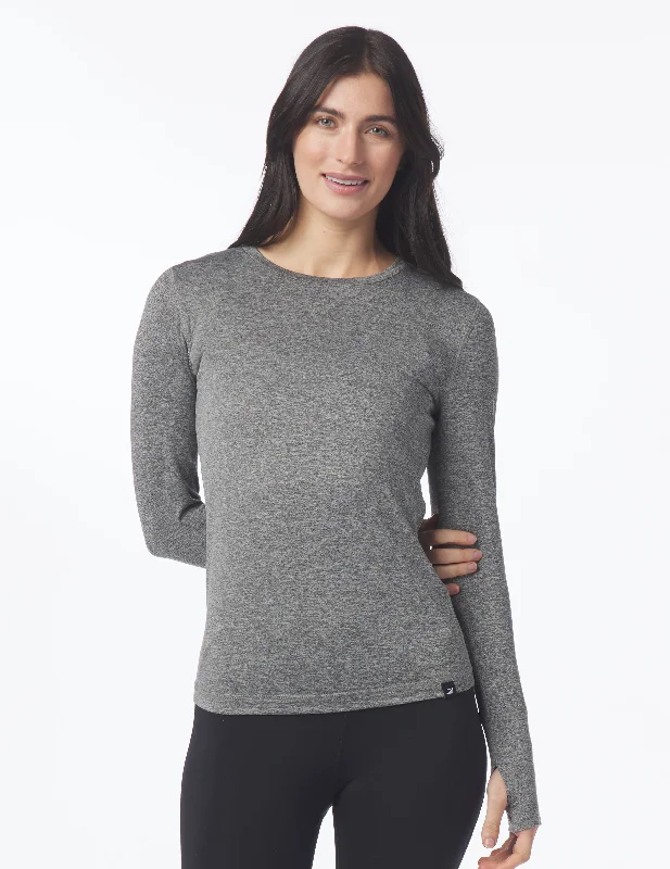 Early Access Simplicity Long Sleeve: Black Heather