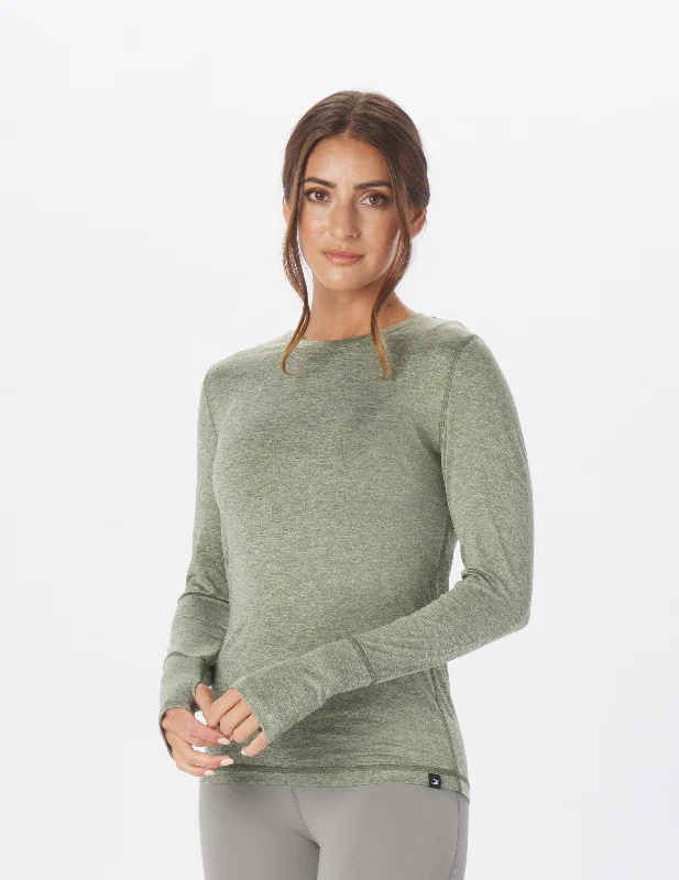 Don't Miss Simplicity Long Sleeve: Chive Heather