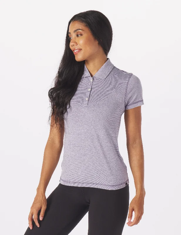 Major Savings Simplicity Polo: Amerthyst/Oatmilk Stripe