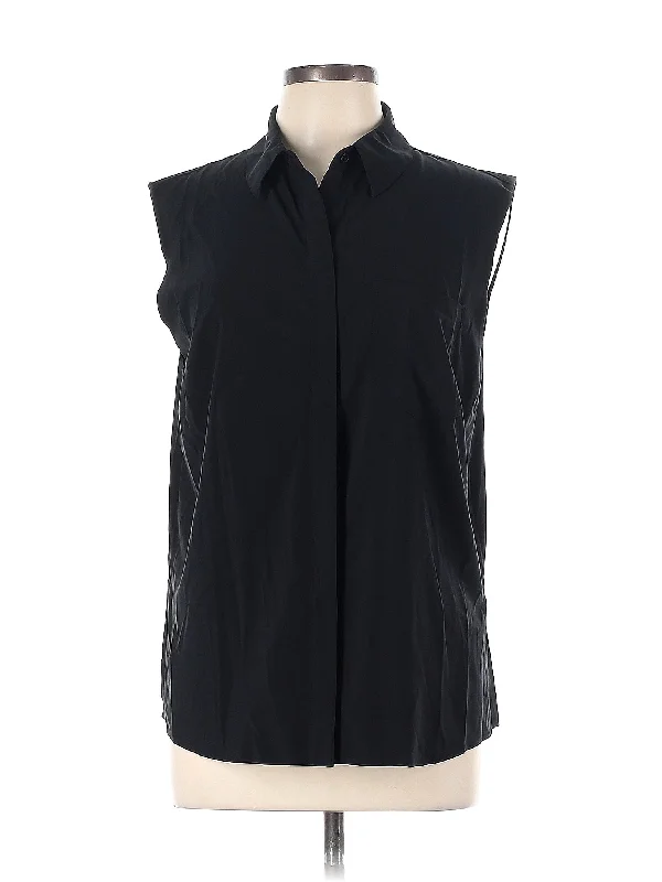 Savings Alert Sleeveless Button Down Shirt