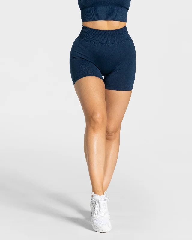 Statement Scrunch Short "Dunkelblau"