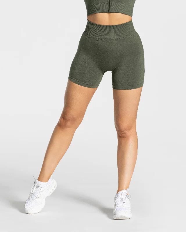 Statement Scrunch Short "Khaki"