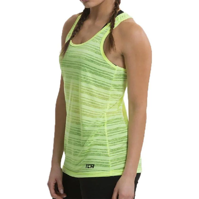 Mega Deal TCA Ultralite Womens Running Vest Tank Top - Yellow