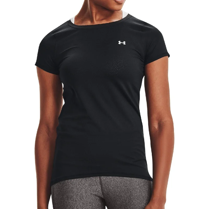 Exclusive Preview Under Armour HeatGear Short Sleeve Womens Training Top - Black
