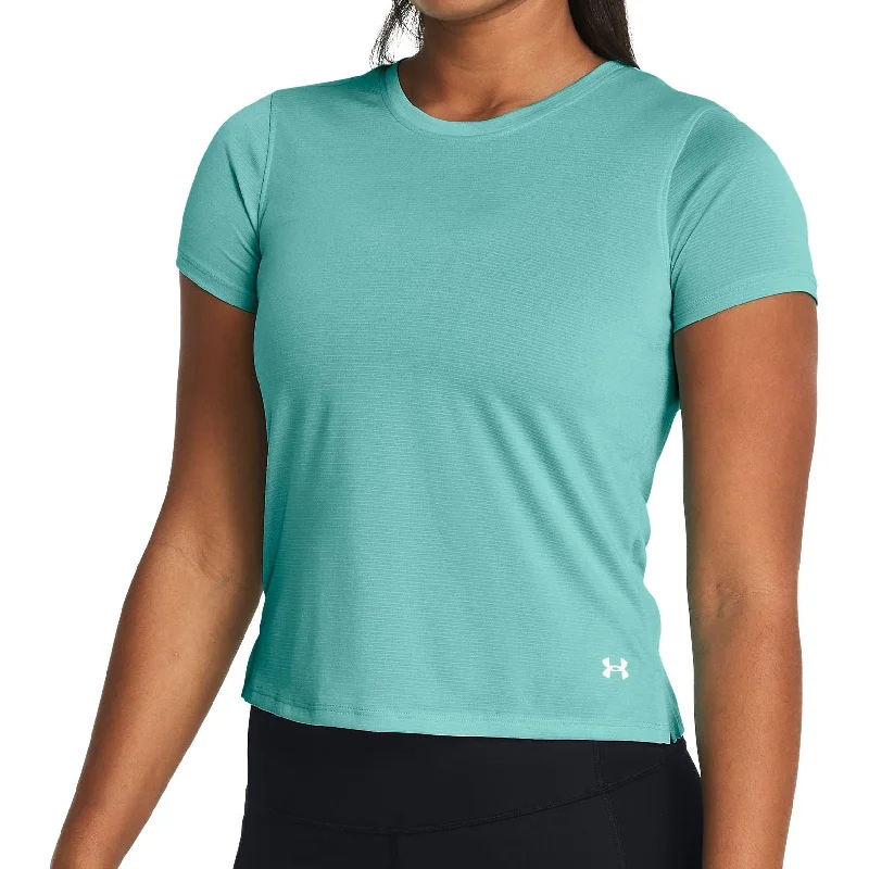 Price Blitz Under Armour Launch Short Sleeve Womens Running Top - Green