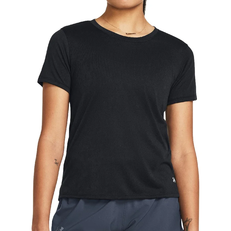 Super Sale Under Armour Launch Splatter Short Sleeve Womens Running Top - Black
