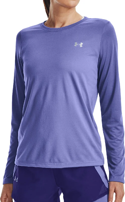 Seasonal Clearance Under Armour Tech Long Sleeve Womens Training Top - Blue