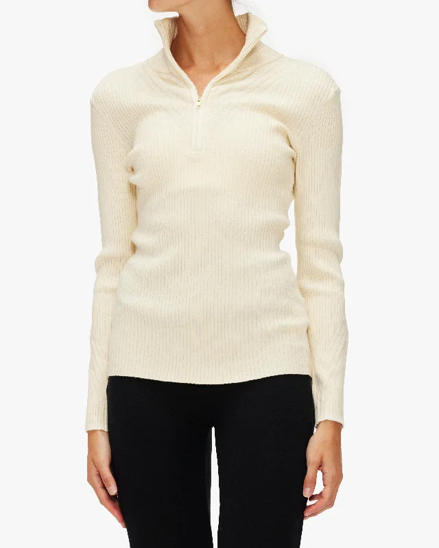 New Deals Varley Demi Half Zip Knit