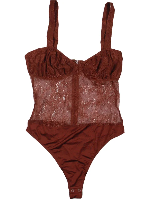 Buy Now Womens Lace Thong Bodysuit
