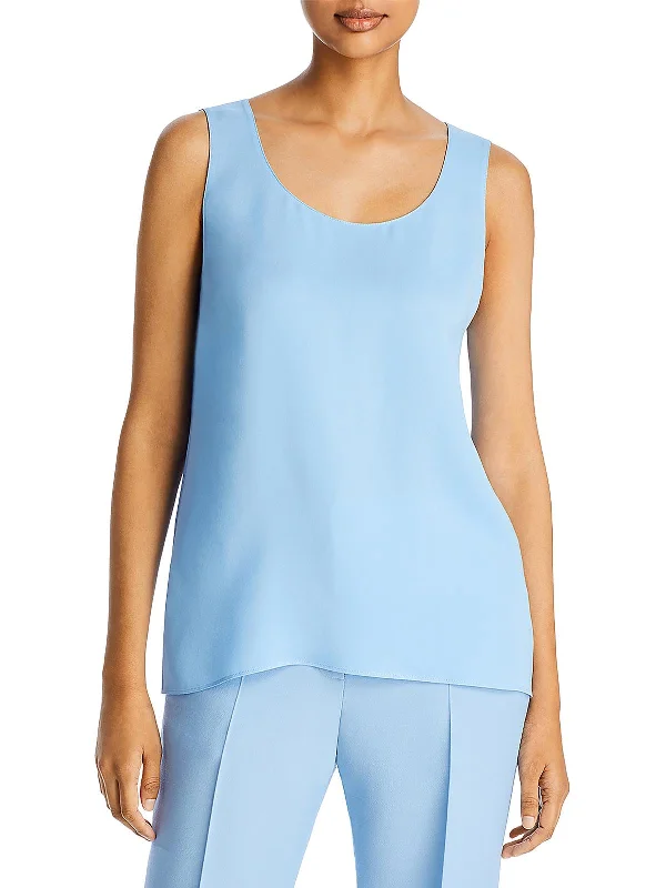 Price Drop Alert Womens Silk Sleeveless Blouse