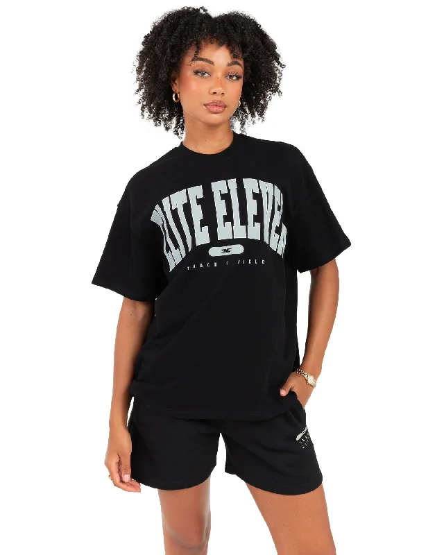 Women's Track & Field Oversized Tee - Black