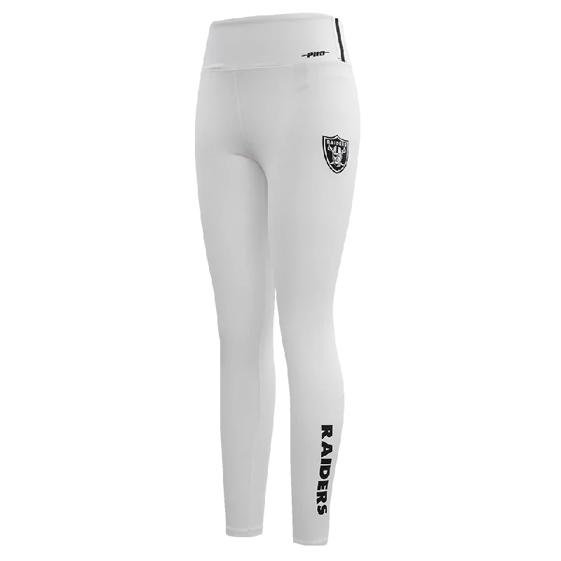 NFL LAS VEGAS RAIDERS CLASSIC WOMEN'S JERSEY LEGGING (WHITE)