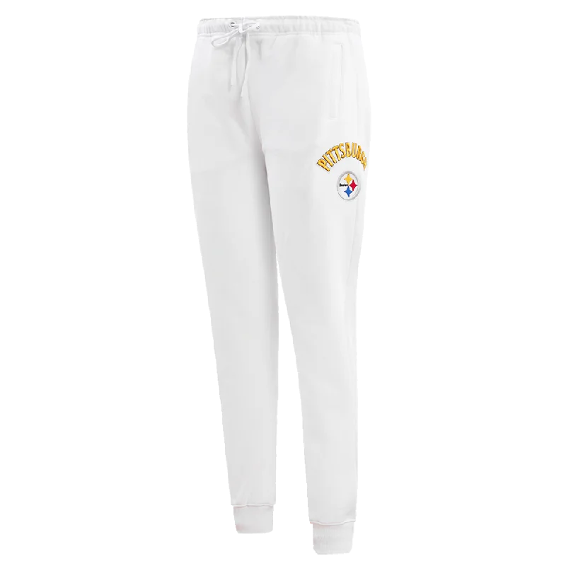 NFL PITTSBURGH STEELERS CLASSIC WOMEN'S SWEATPANT (WHITE)