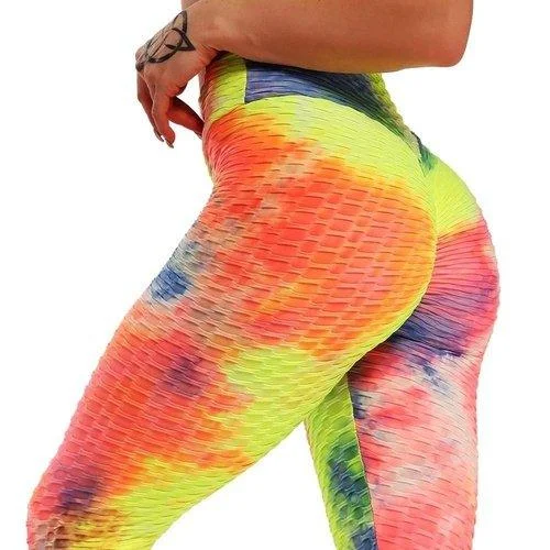 High Waist Multi-Color Yoga Pants