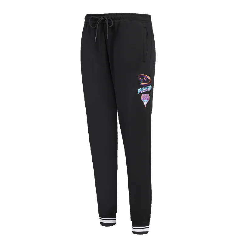 MLB ARIZONA DIAMONDBACKS RETRO CLASSIC WOMEN'S RIB SWEATPANT (BLACK)