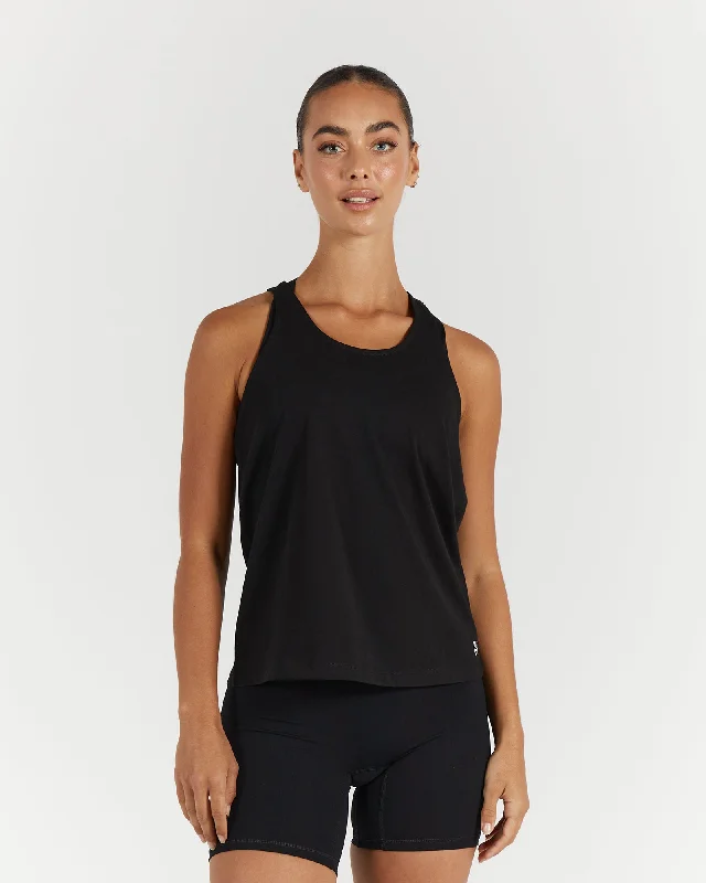 BASE RACER SINGLET - BLACK