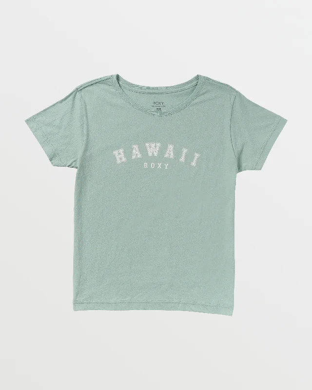 Collegiate Hawaii Boyfriend T-Shirt - Blue Surf