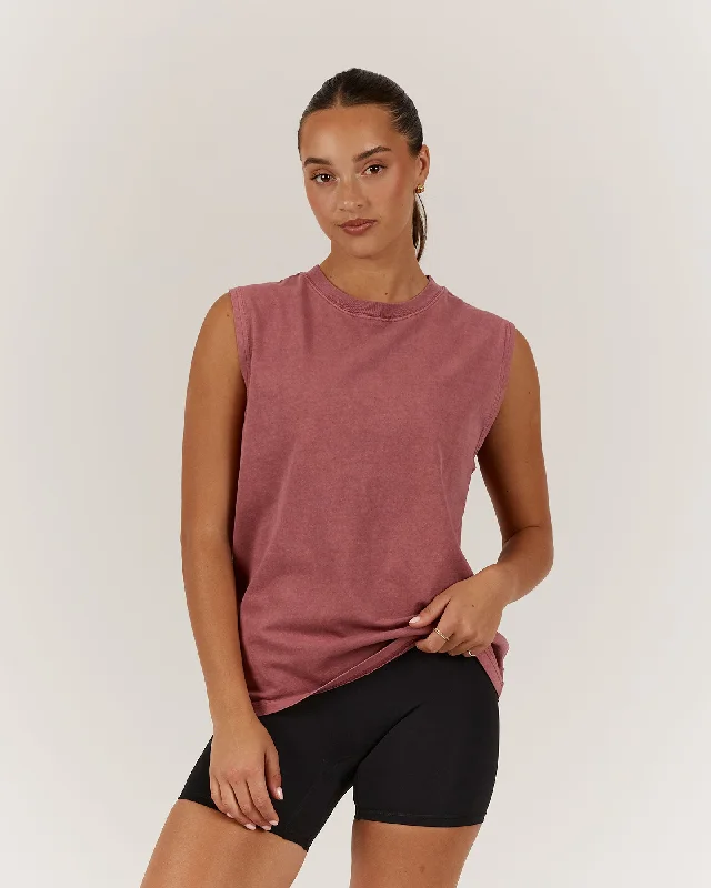 ESSENTIALS TANK - FADED BERRY