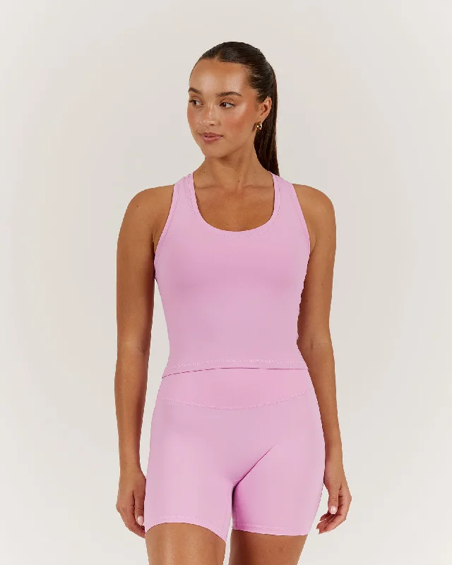 LUXE MIDRIFF TANK - GUAVA