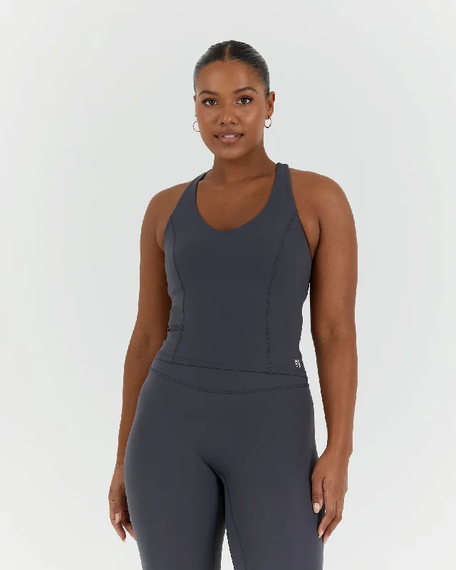 SCULPT RACER TOP - EBONY