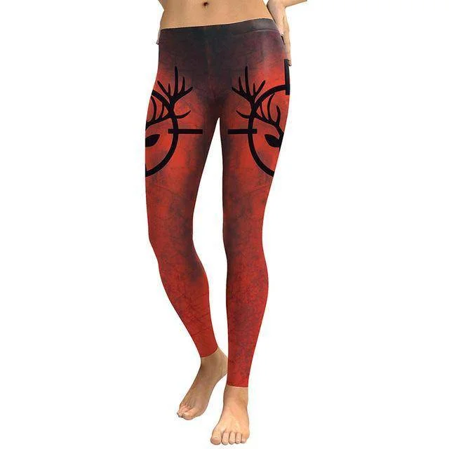 Crazy Deals Boho Deer and Elk Hunter Leggings