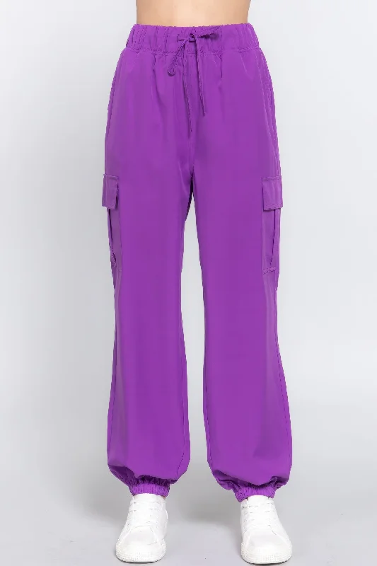 Discount Deals Light Weight Stretch Woven Cargo Jogger Pants