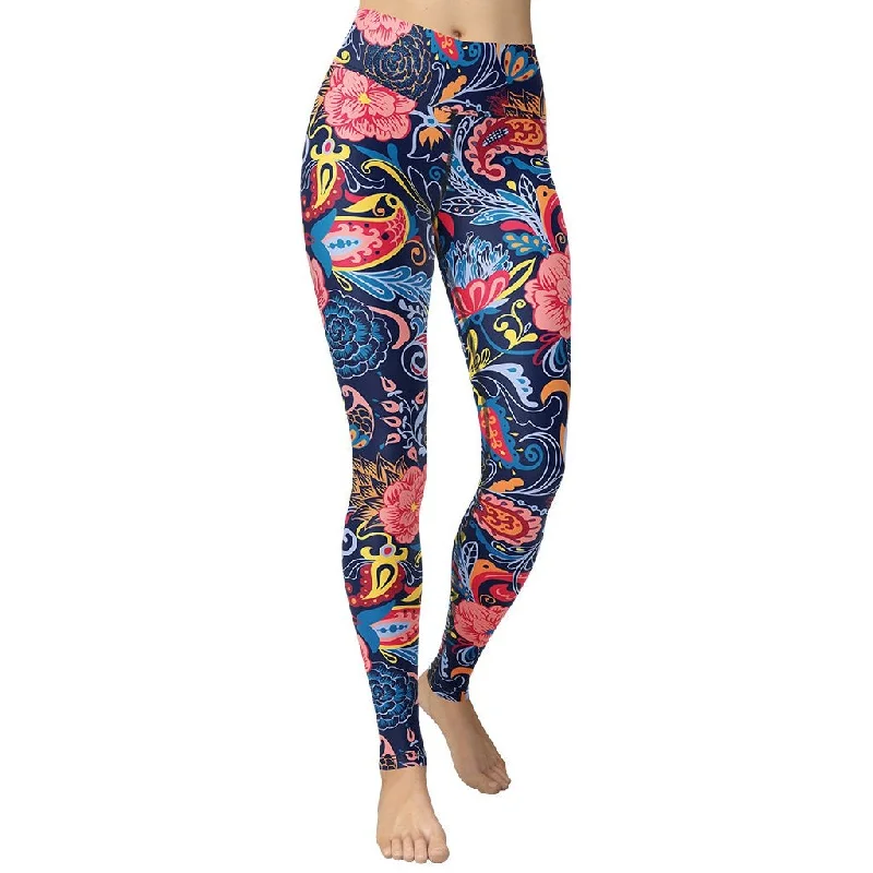 Savings Galore Art Deco Floral Yoga Leggings