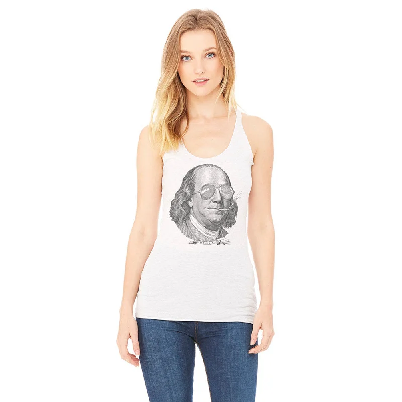 Must-Have Deals Ben Franklin Now This Is A Political Party Ladies Tri-blend Tank Top