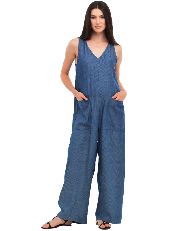 While Supplies Last Bianca Maternity Jumpsuit - Medium Denim