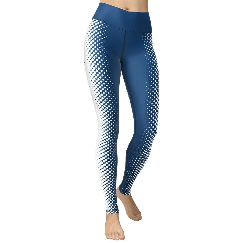 Exclusive Offers Blue Optical Illusion Yoga Leggings
