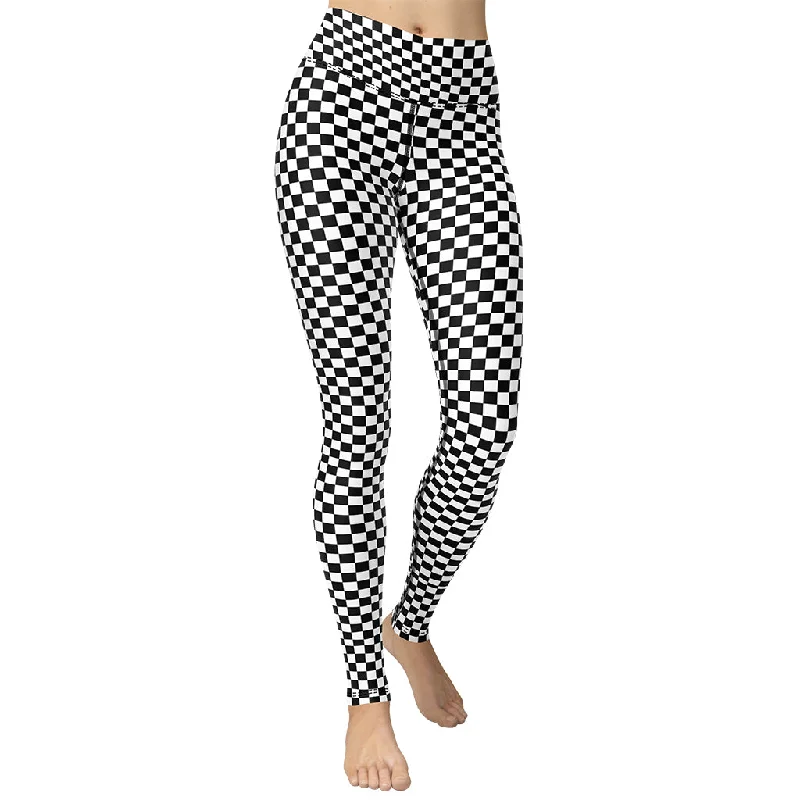 Seasonal Clearance Checkered Yoga Leggings