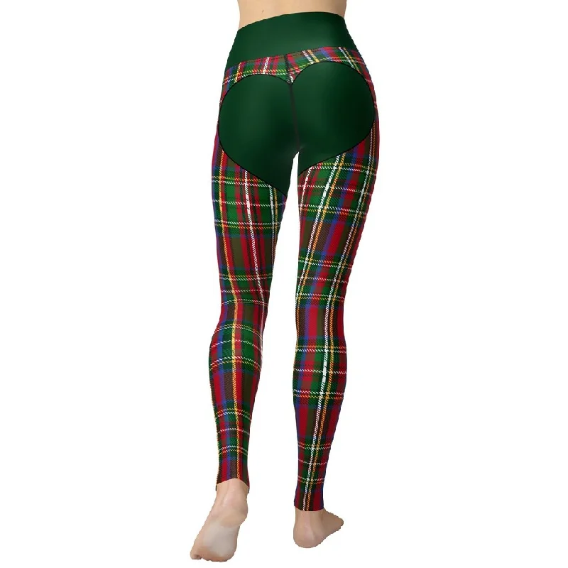Bargain Bin Christmas Heart Shaped Yoga Leggings