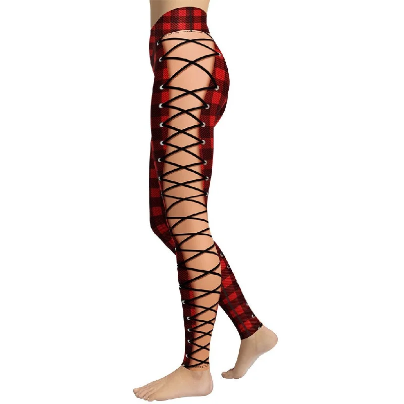 Price Slash Christmas Lace Up Yoga Leggings