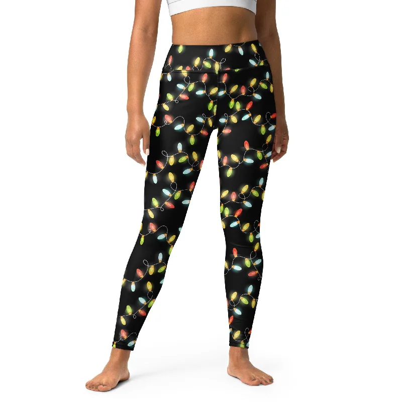 Deal Frenzy Christmas Lights Yoga Leggings