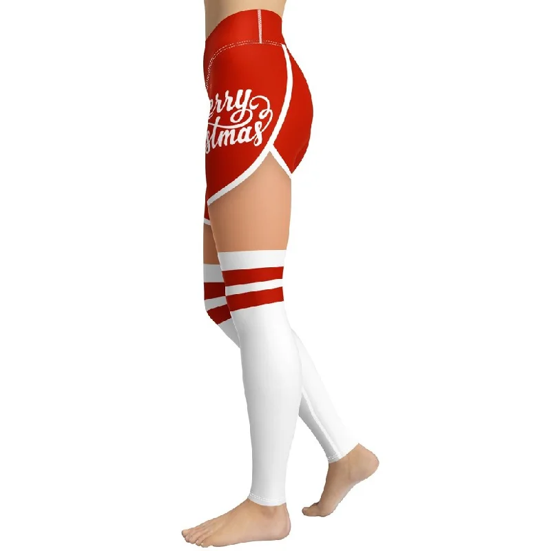 Midnight Madness Christmas Shorts Yoga Leggings