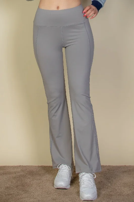YEAR-End Clearance Wide waistband flare leg pants