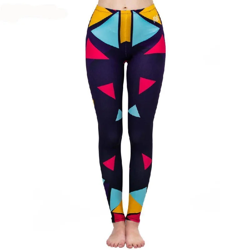 Extra Discounts Color Square Punk Leggings