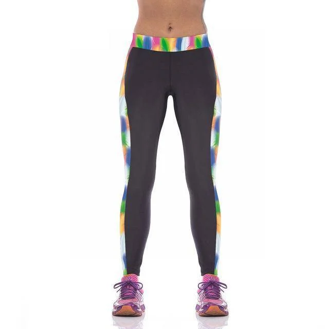Bonus Savings Colorful Ribbon Yoga Leggings