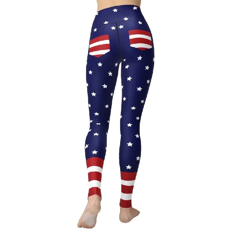 Limited Availability Cool Patriotic Yoga Leggings