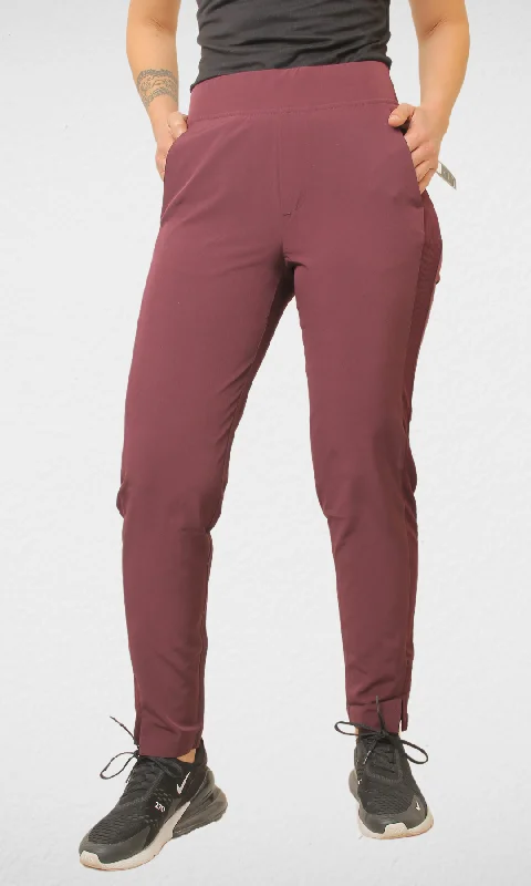 Savings Event Women Sports Relaxed Pants - Burgundy